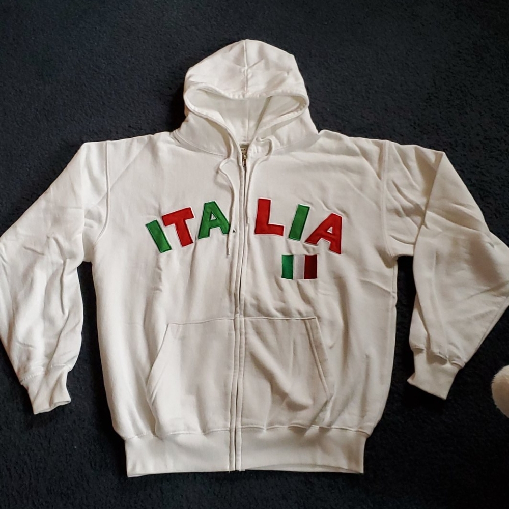 Italia zip up sweatshirt